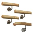 Konfigurator Holz Handlauf - Holzart Kiefer lackiert in Ø 42 mm