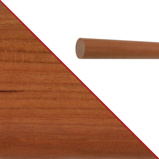 Konfigurator Holz Handlauf - Holzart Kirschbaum lackiert in Ø 42 mm