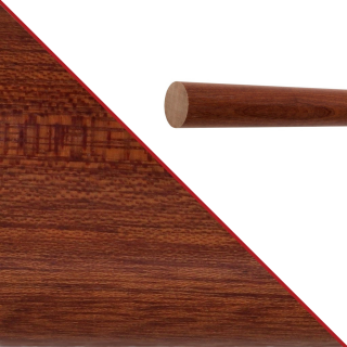 Konfigurator Holz Handlauf - Holzart Mahagoni lackiert in Ø 42 mm