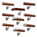 Konfigurator Holz Handlauf - Holzart Mahagoni lackiert in Ø 42 mm