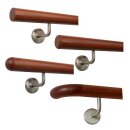 Konfigurator Holz Handlauf - Holzart Mahagoni lackiert in Ø 42 mm