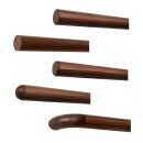 Konfigurator Holz Handlauf - Holzart Nussbaum lackiert in Ø 42 mm