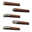 Konfigurator Holz Handlauf - Holzart Nussbaum lackiert in Ø 42 mm