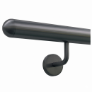 Handlauf Edelstahl anthrazit Ø 42,4mm gewinkelte...