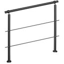 Konfigurator Edelstahl Geländer mit Handlauf Edelstahl und 2 Querstreben