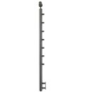 Konfigurator Geländer mit Handlauf Edelstahl Schwarz, 7 Querstreben und Seitenabstand 10 mm