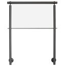 Konfigurator Edelstahl Geländer mit Handlauf Holz Buche, 1 Querstrebe und Seitenabstand 30 mm