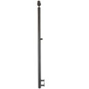 Konfigurator Edelstahl Geländer mit Handlauf Holz Buche, 1 Querstrebe und Seitenabstand 30 mm