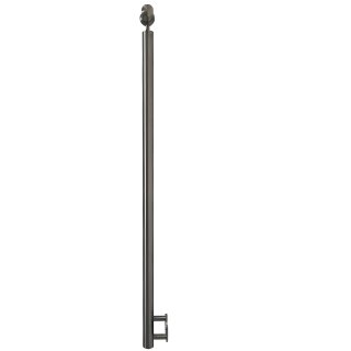 Edelstahl Pfosten mit Kugelring Pfosten ohne Querstreben und Seitenabstand 30 mm