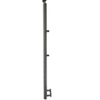 Edelstahl Pfosten mit Kugelring Pfosten mit 2 Querstreben und Seitenabstand 50 mm
