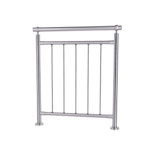 Konfigurator Geländer senkrechte Streben Aufmontage, Gerades Geländer Edelstahl - Höhe 1000 mm