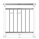 Geländer senkrechte Streben Aufmontage 1000 mm...
