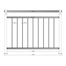 Geländer senkrechte Streben Aufmontage 1000 mm...