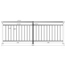 Geländer senkrechte Streben Aufmontage 1000 mm...