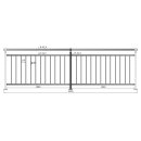 Geländer senkrechte Streben Aufmontage 1000 mm...