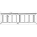 Geländer senkrechte Streben Aufmontage 1000 mm...