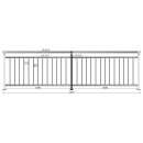 Geländer senkrechte Streben Aufmontage 1000 mm...