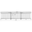 Geländer senkrechte Streben Aufmontage 1000 mm...