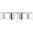 Geländer senkrechte Streben Aufmontage 1000 mm...