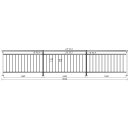 Geländer senkrechte Streben Aufmontage 1000 mm...