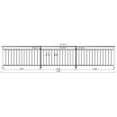 Geländer senkrechte Streben Aufmontage 1000 mm...