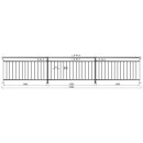 Geländer senkrechte Streben Aufmontage 1000 mm...