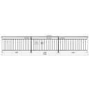 Geländer senkrechte Streben Aufmontage 1000 mm...