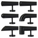 Handlauf Edelstahl Ø 42,4mm Schwarz...