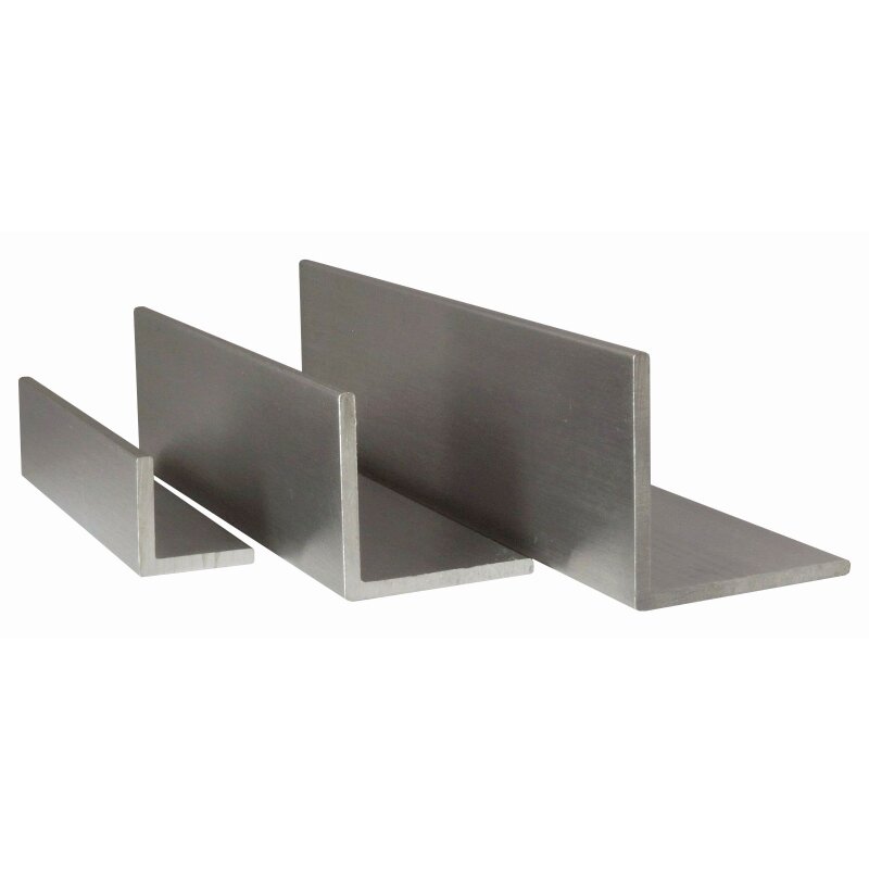 Aluminium Winkel gleichschenklig und ungleichschenklig Länge 1500 mm 