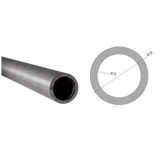 Edelstahlrohr V2A Rohr rund Profil Stange Querschnitt 16 x 2 mm Länge: 2600 mm