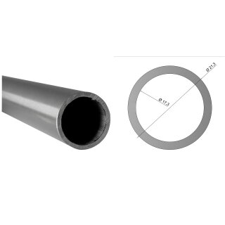 Edelstahlrohr V2A Rohr rund Profil Stange Querschnitt 21,3 x 2 mm (½ Zoll) Länge:  100 mm