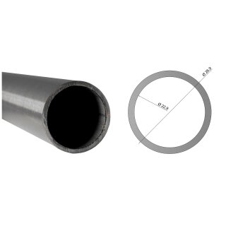 Edelstahlrohr V2A Rohr rund Profil Stange Querschnitt 26,9 x 2 mm (¾ Zoll) Länge: 5200 mm
