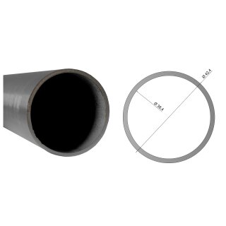 Edelstahlrohr V2A Rohr rund Profil Stange Querschnitt 42,4 x 2 mm (1¼ Zoll) Länge: 100 mm