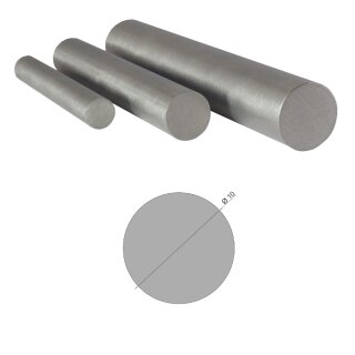 Aluminium Rundst&auml;be Rundrohre Flachstangen Alu Profil Rundmaterial Rund Hohlstab Rundstab (Stab massiv) 10 mm . nicht eloxiert Alu 10cm x 4 St&uuml;ck ............... (100mm 0,1m 0,10m)