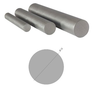 Aluminium Rundstäbe Rundrohre Flachstangen Alu Profil Rundmaterial Rund Hohlstab Rundstab (Stab massiv) 12 mm . schweißbar Meter 10cm x 4 Stück ............... (100mm 0,1m 0,10m)