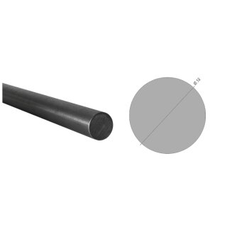 Rund- und Vierkant Edelstahl V2A Niro Vollmaterial rund Ø 12 mm Länge: 5200 mm / 520 cm / 5,2 m
