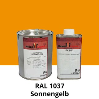 Farblack Hesse Lignal 2K DBM 423 - RAL 1037 Sonnengelb 1 Liter