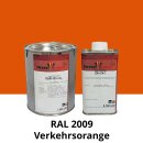 Farblack Hesse Lignal 2K DBM 423 - RAL 2009 Verkehrsorange 1 Liter