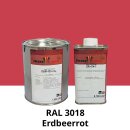 Farblack Hesse Lignal 2K DBM 423 - RAL 3018 Erdbeerrot 1 Liter
