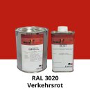 Farblack Hesse Lignal 2K DBM 423 - RAL 3020 Verkehrsrot 1 Liter