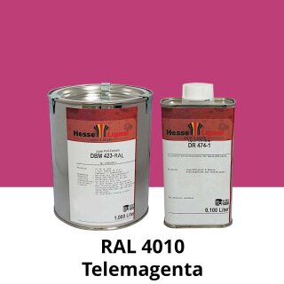 Farblack Hesse Lignal 2K DBM 423 - RAL 4010 Telemagenta 1 Liter