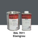 Farblack Hesse Lignal 2K DBM 423 - RAL 7011 Eisengrau 1 Liter