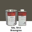 Farblack Hesse Lignal 2K DBM 423 - RAL 7013 Braungrau 1 Liter