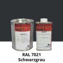 Farblack Hesse Lignal 2K DBM 423 - RAL 7021 Schwarzgrau 1 Liter