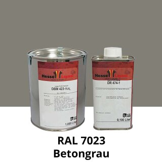 Farblack Hesse Lignal 2K DBM 423 - RAL 7023 Betongrau 1 Liter