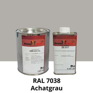 Farblack Hesse Lignal 2K DBM 423 - RAL 7038 Achatgrau 1 Liter