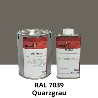 Farblack Hesse Lignal 2K DBM 423 - RAL 7039 Quarzgrau 1 Liter