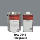 Farblack Hesse Lignal 2K DBM 423 - RAL 7046 Telegrau 2 1 Liter