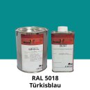 Farblack Hesse Lignal 2K DBM 423 - RAL 5018 Türkisblau 1 Liter
