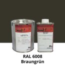 Farblack Hesse Lignal 2K DBM 423 - RAL 6008 Braungrün 1 Liter